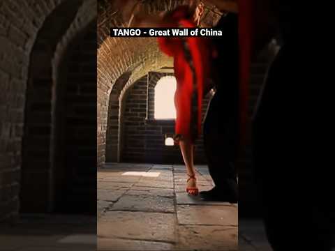 Tango at the Great Wall of China #argentinetangodance #dancer #drone