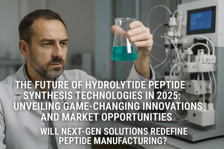 Przyszłość technologii syntezy peptydów hydrolytowych w 2025 roku: Odkrywanie innowacji, które zmieniają reguły gry, i możliwości rynkowych. Czy rozwiązania nowej generacji zdefiniują na nowo produkcję peptydów?